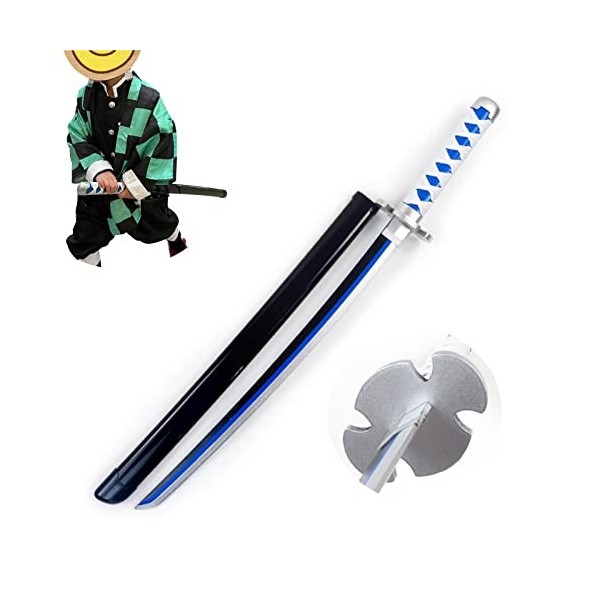 CABINE 76Cm Slayer Samurai Sword Jouet Pour Kamado Tanjirou Cos Katana En Bois Épée Pour Les Amateurs DAnime Cosplay Accesso