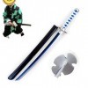 CABINE 76Cm Slayer Samurai Sword Jouet Pour Kamado Tanjirou Cos Katana En Bois Épée Pour Les Amateurs DAnime Cosplay Accesso