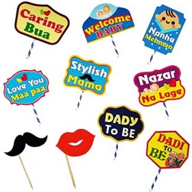 Indian Collectible Lot de 10 accessoires photo Welcome Baby