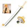 YPDHUA 41 Katana Sword Sword En Bois Sabord Saburai Sword Set Swork Sword Zenitsu Couteau Jouet Avec Porte-Couteau Et Couteau