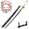 ZJIEX 100cm Katana Demon Slayer COS Sabito Épée Katana Épée dAnime en Bambou Fan di Anime Épée de Tueur de Démons Cosplay Ac