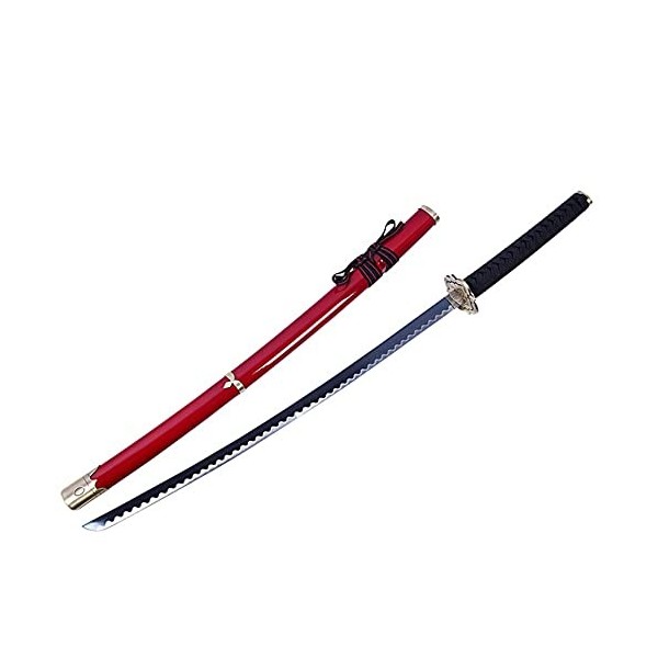 ZJIEX Épée DAnime en Bois 104cm Fait Main Épée De Samouraï Bois Jouets Katana Fan Di Anime Cosplay Accessoires Bambou Épée K