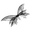 Cipliko 5 Ailes Papillon Princesse - Ailes dange - Ailes dange - Ailes dange - Accessoire Costume pour Halloween - Facile 
