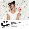 ABOOFAN 5 Ensembles Oreilles De Chat Bandeau Animaux En Peluche Pour Les Filles Halloween Costumes Pour Enfants Cosplay Acces