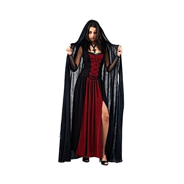 Halloween - Cape Vampire Noir - Accessoire Déguisement Femme - M