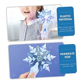 Abaodam Lustre LED 10 Pièces De Flocon De Neige en Vrac Jouets Lumineux De Noël LED Princesse Costumes Adultes Jouet pour Enf