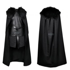 COSDREAMER Costume danimation pour homme Kimono japonais Jeu de rôle noir, L 