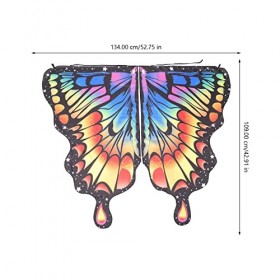 ibasenice 4 Pièces Costumes DHalloween Tenues Pour Filles Vêtements Pour Filles Ailes DEnfant En Bas Âge Cosplay Capes De F