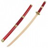 LLYLAY Katana Sword,Épée Demon Slayer en Bois,Anime Lovers,Accessoire Fait à la Main en Bois,Katana pour Accessoires de Cospl