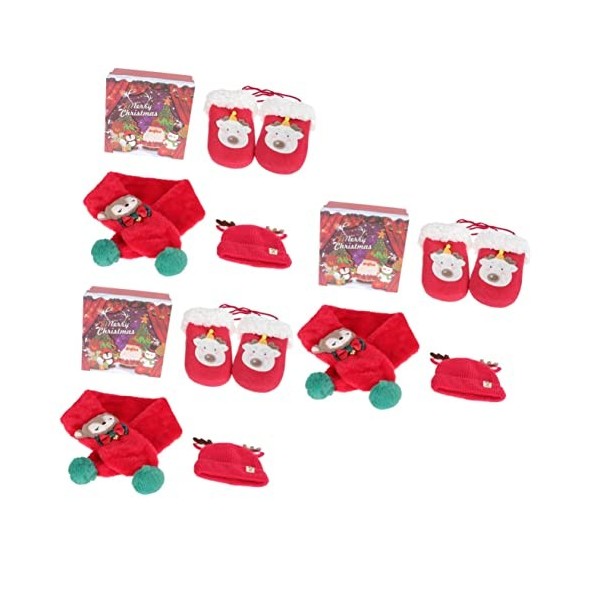 Amosfun 2 Sets Presents With Festive Warmer Fancy Party Dress Gift Snow Accessoire Motif Kit Children Warm Soft Filler Decor 