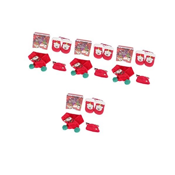 Amosfun 2 Sets Presents With Festive Warmer Fancy Party Dress Gift Snow Accessoire Motif Kit Children Warm Soft Filler Decor 