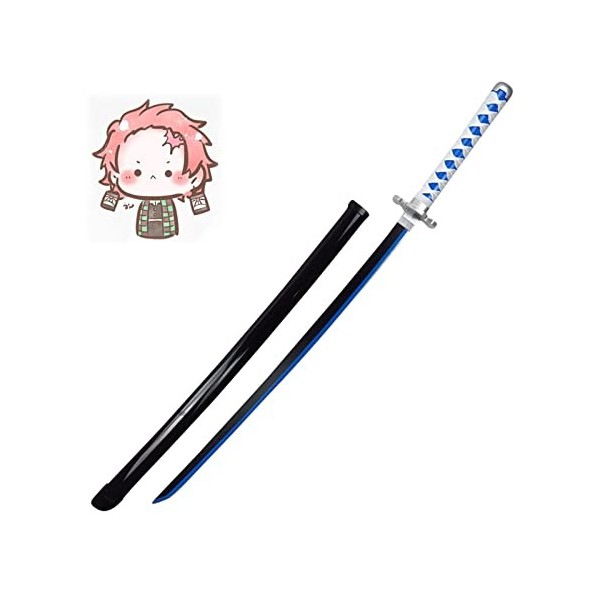 Dcrtiv Accessoires darmes Anime Ninja épée Jouet, Arme pour démon de Tueur avec Fourreau Accessoire modèle darme Exquis Ani