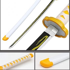 HASMI Modèle DArme Katana, Lame de Tueur de Démons, Épée En Bois de Jouet de Samouraï de 80/104Cm Pour Enfants, Accessoires 