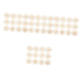 KOMBIUDA 4 Ensembles Annonce Nouveau-Né Signe Mois Grossesse Accessoires Pour Disques Cartes Photo Commémoratives Fête Mois P