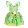 Costume de clochette pour enfant fille sans manches princesse tutu robe en tulle+papillon ailes de fée boîte à déguisement, H