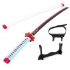 Generisch Anime Cosplay Épée en Bois Demon De Slayer Sabre Cosplay Kanroji Mitsuri Katana Sabre Japonais Halloween Cosplay Ac