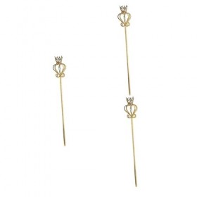 Toyvian Robe Canne 3 Pièces Couronne Sceptre De Fée Mode Fée Masse Sceptres pour La Scène De Fée De Fête De Marche Décoratif 