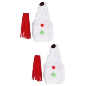 SAFIGLE 2 Pièces Ensemble Costume De Noël Accessoires DHabillage De Noël Bonhomme De Neige Cosplay Costume Bonhomme De Neige