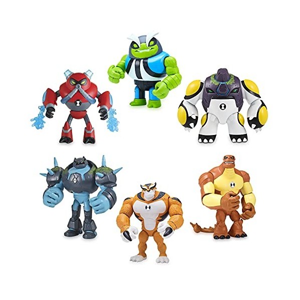 Ben 10 - Figures de Base 16, de la Série de Dessins animés pour Enfants, Jouets daction avec différents Personnages, Omni K