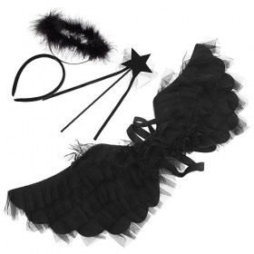 jojofuny 4 Ensembles DAiles DAnge Ensemble E Fille Vêtements Tenues Pour Filles Costumes DAnge Pour Femmes Fausses Ailes D