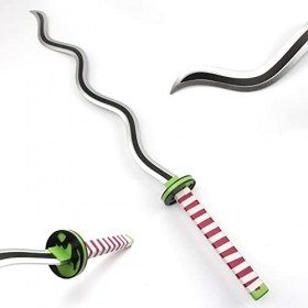 NIANXINN Slayer Cosplay Samurai Épée Jouet Slayer Épée En Bois Iguro Obanai Cosplay Accessoires Halloween Prop Couteau En Boi