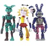 FNAF Lot de 3 figurines daction de sécurité Brèche de sécurité Game Five Nights Bonnie Wolf Chica Soleil Lune Figurines en P