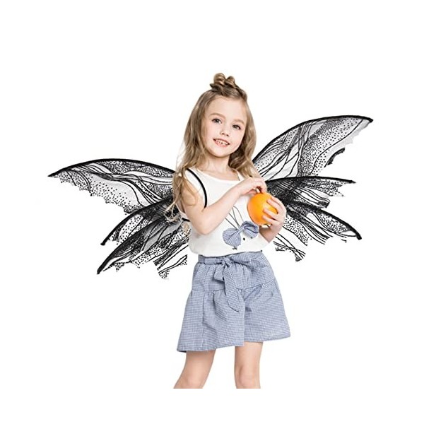 Cipliko 5 Pcs Papillon Princess Wings,Papillon avec Sangles élastiques fixées fermement | Angel Wing Halloween Cosplay Costum