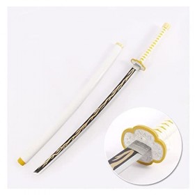 Lame De Tueur De Démons 75/104 Cm en Bois Katanas Lame Épée Arme Accessoire Jouet Agatsuma Zenitsu Japonais Katana Fait À La 