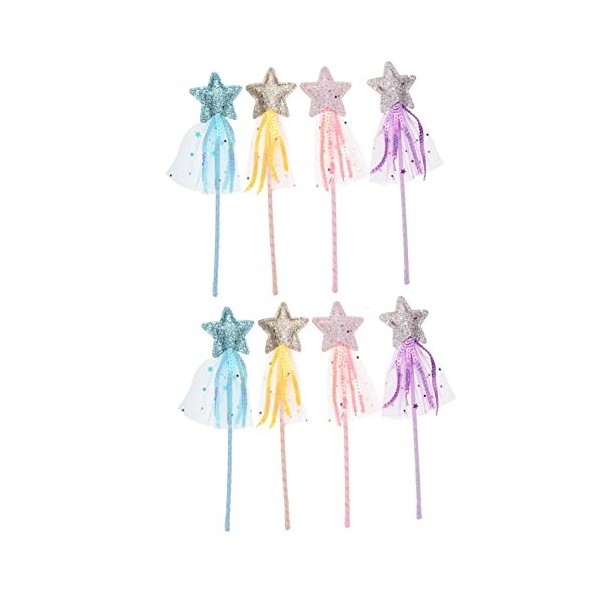 KOMBIUDA 24 Pièces Teaser Artisanat Jouet De Fête Fée Étoile Accessoire Baguettes Accessoires Costume DIY Princesse Filles En