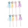 KOMBIUDA 24 Pièces Teaser Artisanat Jouet De Fête Fée Étoile Accessoire Baguettes Accessoires Costume DIY Princesse Filles En