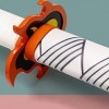 Deters Épée de samouraï Blanche Rengoku Kyoujurou Katana avec Fourreau Cosplay Accessoire Japonais pour la fête des Enfants A