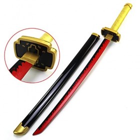 CRIPT Épée de Jeu de Rôle En Bois de Katana, Jouet Décoratif de La Lame de Tueur de Démon, Jeux Pour Enfants Amateurs DAnime
