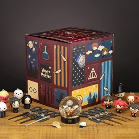 Paladone Cube Harry Potter Calendrier de lAvent avec 24 Cadeaux | Comprend des Baguettes et des Personnages emblématiques