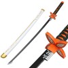 XFAK Épée De Cosplay Épée Danime Kochou Shinobu Katana De Samouraï en Bamboo Demon Slayer Jouet De Anime Arme Épée De Tueur 