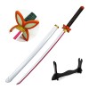 LIUD Katana en Bois Katana Demon Slayer Sabre Japonais Cosplay Anime Épée en Bois Armes D Accessoires D Halloween Cadeau D