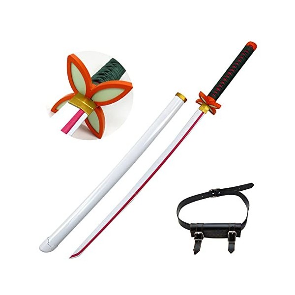 LIUD Katana en Bois Katana Demon Slayer Sabre Japonais Cosplay Anime Épée en Bois Armes D Accessoires D Halloween Cadeau D