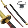 ZJIEX 104cm Cosplay Tsugikuni Yoriichi Épée DAnime Jouets pour Adolescents Épée en Bois Accessoires dhalloween Katana Demon