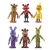 Jiumaocleu Five Nights Lot de 6 figurines de jeu Bonnie/Renard/Sœur Figurine daction dhorreur Joints mobiles pour enfants A