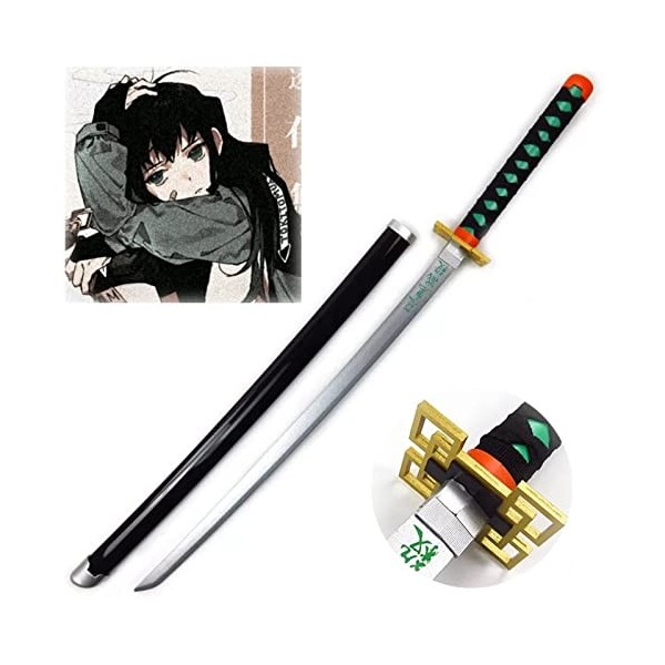 JRPT Slayer Lame Katana Sword Cos Wooden Anime Ninja Sword Toy Arme Accessoire Cosplay Prop Prop Jouet Pour Les Fans DAnime 