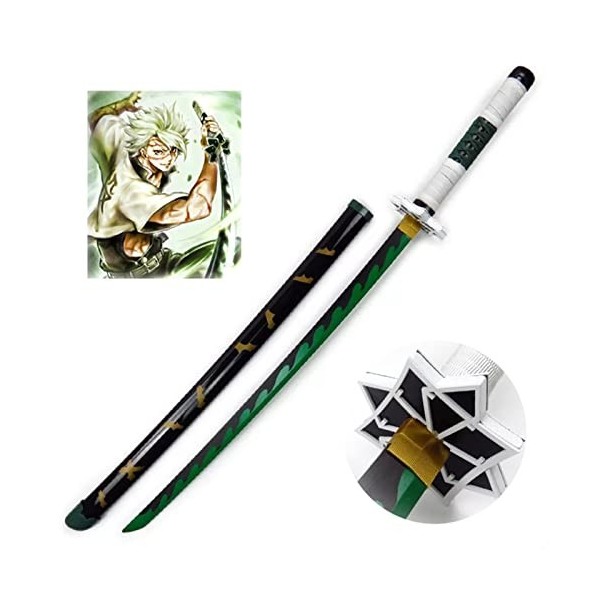 JRPT Slayer Lame Katana Sword Cos Wooden Anime Ninja Sword Toy Arme Accessoire Cosplay Prop Prop Jouet Pour Les Fans DAnime 