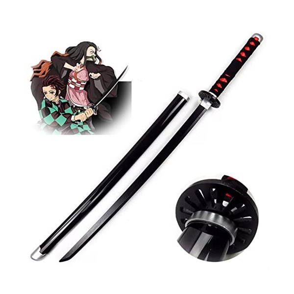 JRPT Slayer Lame Katana Sword Cos Wooden Anime Ninja Sword Toy Arme Accessoire Cosplay Prop Prop Jouet Pour Les Fans DAnime 