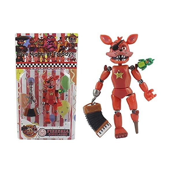 Xinchangda Figurine articulée Five Nights at Freddys - FNAF Toys - Décoration de gâteau - Simulateur de pizza - 14 cm, 5.5in