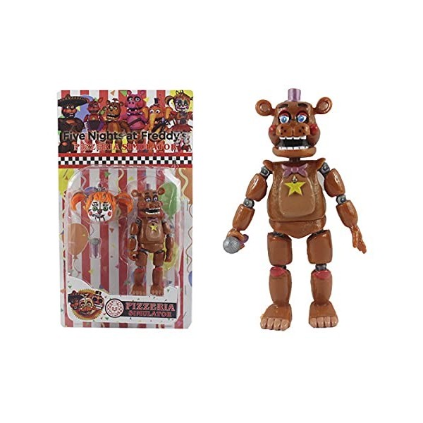 Xinchangda Figurine articulée Five Nights at Freddys - FNAF Toys - Décoration de gâteau - Simulateur de pizza - 14 cm, 5.5in