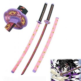 XMRLDZJ 104cm Epee Demon Slayer Blade COS Bambou Prop Kokushibou Katana Japonais, Enfants Anime Epee Fans DAnime ModèLe DAr