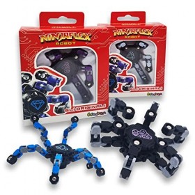 Sbabam, NinjaFlex, Robot Transformer, Jeux Ninja pour Enfants, Sachets Jeu Kiosques, Jouet Robot Pack 3 Pièces, Cadeau Enfant