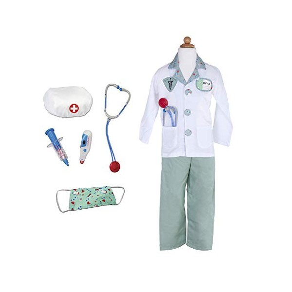 Creative Education Excellent des Pretenders Vert Doctor avec Accessoires dans Sac de vêtement, Taille 5–6