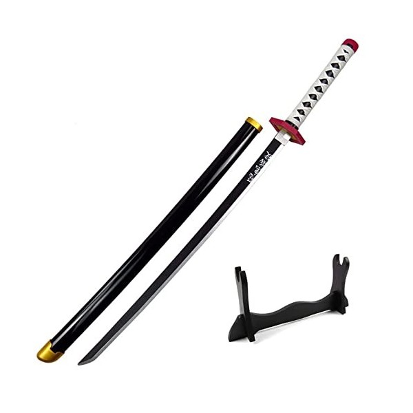 Generisch Épée Tomioka Giyuu Demon De Slayer Holz Katana Cosplay Giyuu Tomioka Giyuu Katana Schwert Arme Daccessoires dhall