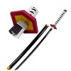 Generisch Épée Tomioka Giyuu Demon De Slayer Holz Katana Cosplay Giyuu Tomioka Giyuu Katana Schwert Arme Daccessoires dhall