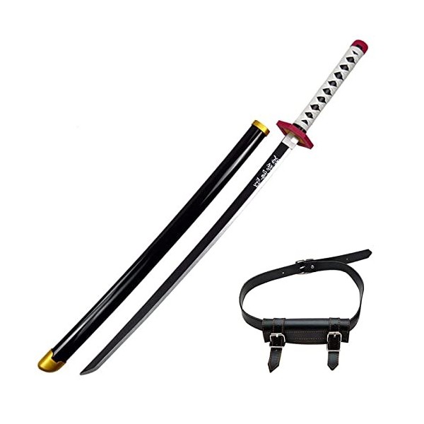 Generisch Épée Tomioka Giyuu Demon De Slayer Holz Katana Cosplay Giyuu Tomioka Giyuu Katana Schwert Arme Daccessoires dhall