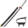 Generisch Épée Tomioka Giyuu Demon De Slayer Holz Katana Cosplay Giyuu Tomioka Giyuu Katana Schwert Arme Daccessoires dhall